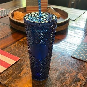 NWT Textured Studded Tumbler with Straw